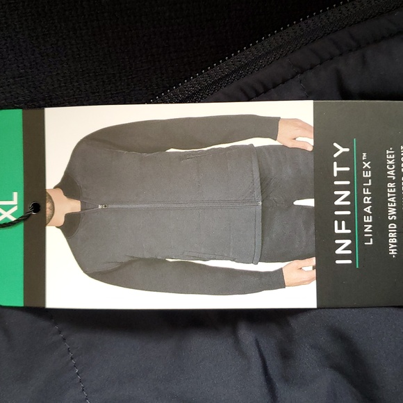 Infinity Linearflex Mixed Media Sweater Jacket - Picture 13 of 14